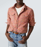 God's True Cashmere Flower space-dyed cashmere shirt