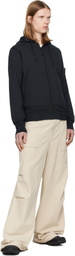 Stone Island Navy 6100061 Organic Cotton Fleece Hoodie
