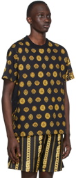 Versace Jeans Couture Black Coin Print T-Shirt