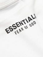 FEAR OF GOD ESSENTIALS - Logo-Appliquéd Cotton-Blend Jersey T-Shirt - White