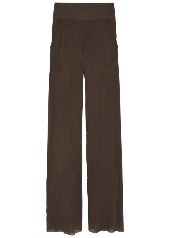 Photo: Rick Owens Silk-georgette Brown