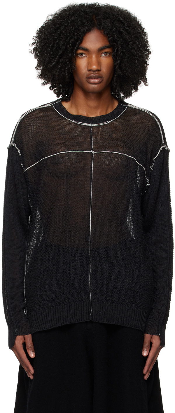 The Viridi-anne Black Layered Cardigan The Viridi-anne