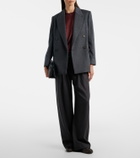 Brunello Cucinelli Monili silk-blend satin T-shirt
