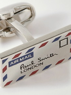 Paul Smith - Airmail Silver-Tone Enamel Cufflinks