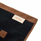 Baina Roman Pool Towel in Tobacco/Noir