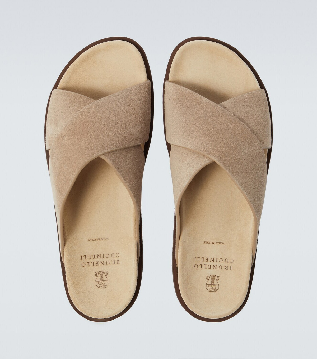 Brunello Cucinelli Suede slides