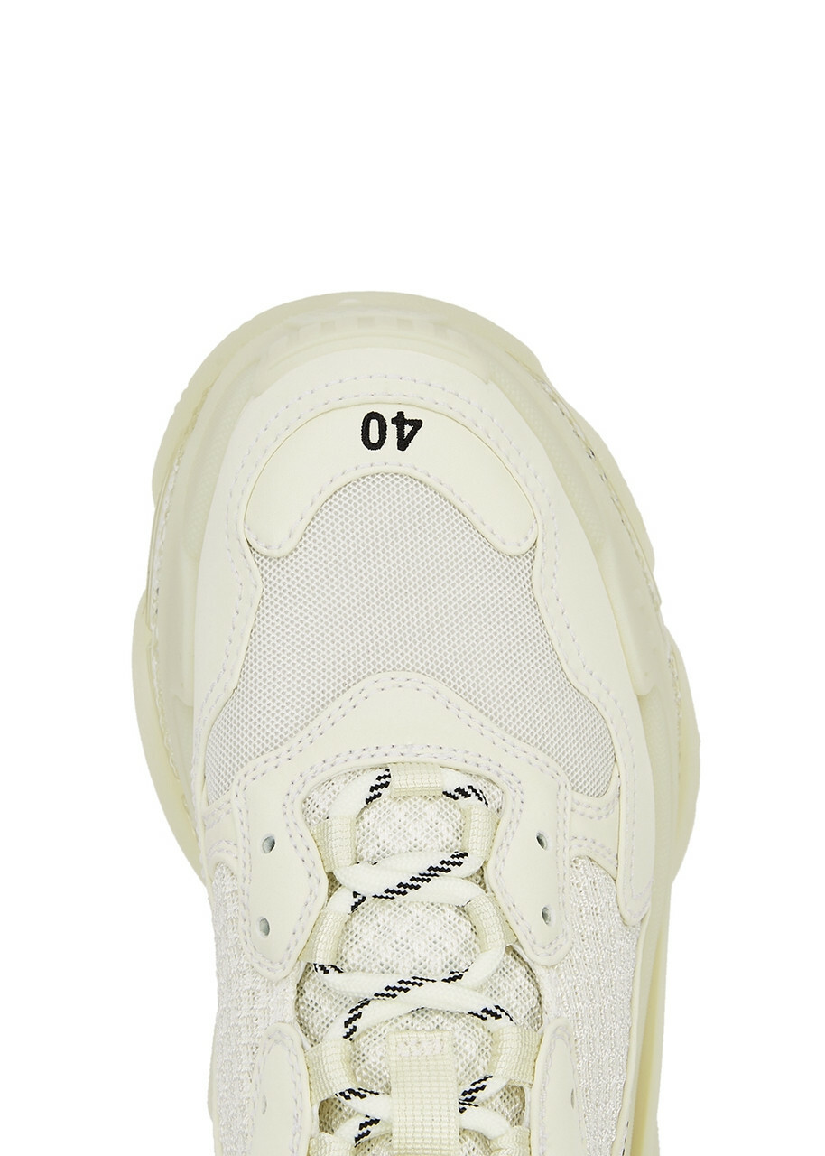 Balenciaga Triple S Off-white Panelled Sneakers Balenciaga