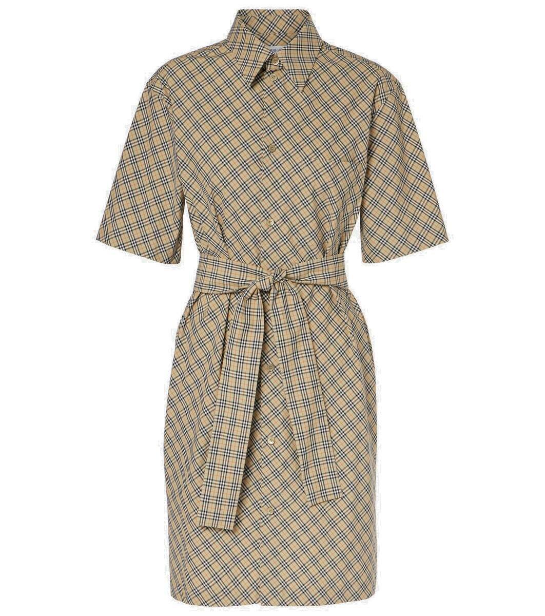 ワンピース BURBERRY CHECK MOTIF SILK DRESS C5AED5A7-3A77-4775-9E22-