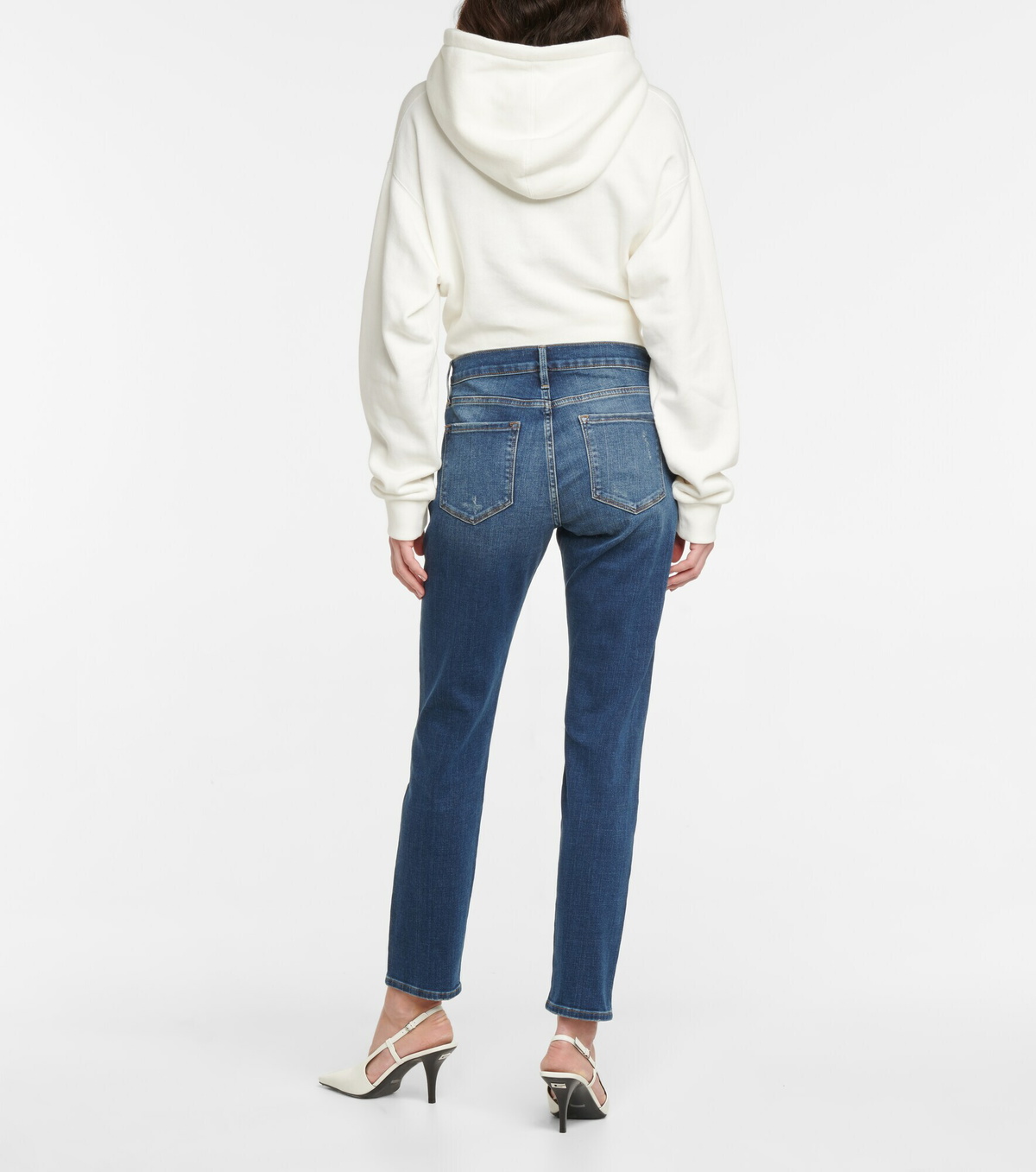 Frame - Le Garcon mid-rise cropped jeans Frame Denim