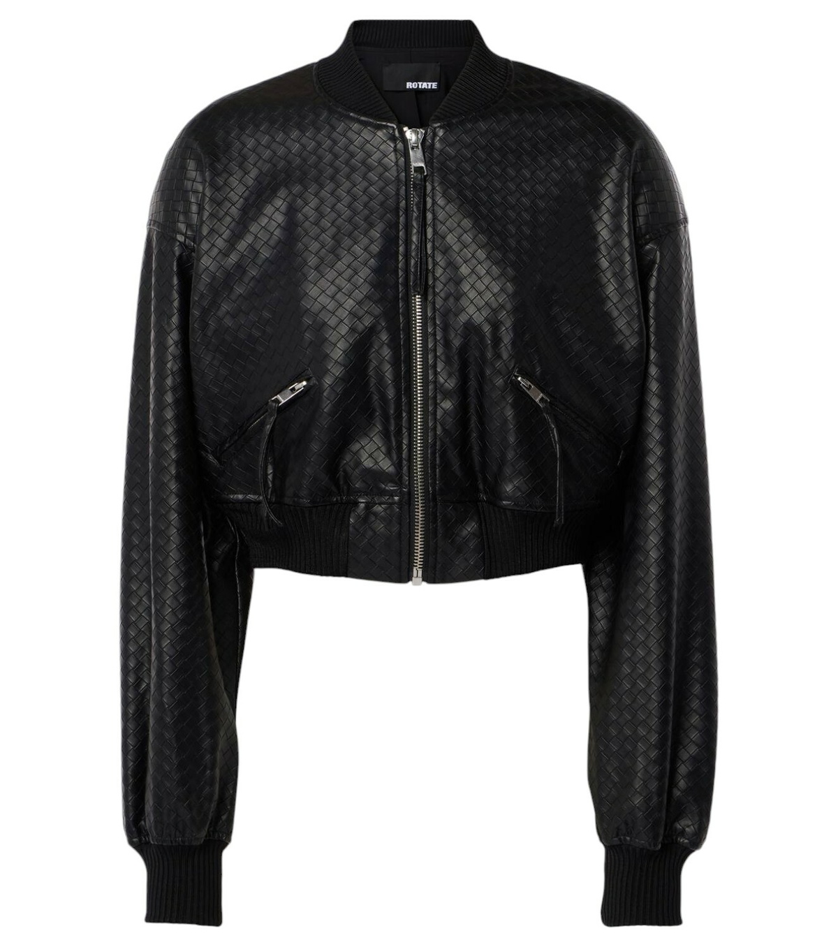 【関税&送料込】Rotate Birger Christensen Faux Leather Bombe ROTATE BIRGER CHRISTENSEN faux-leather Bomber Jacket | Black
