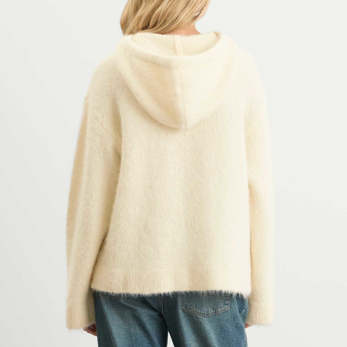 Samsøe Samsøe Women's Sajeanne Knit Hoodie in Clear Cream