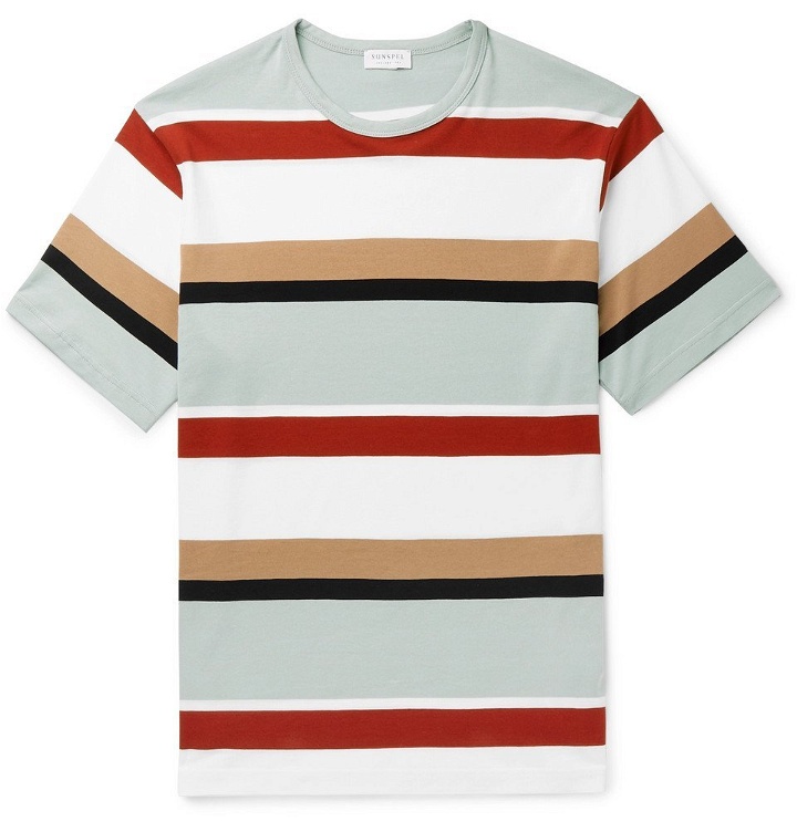 Photo: Sunspel - Striped Cotton-Jersey T-Shirt - Multi
