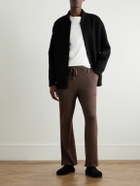 The Row - Darvi Straight-Leg Llama and Silk-Blend Trousers - Brown