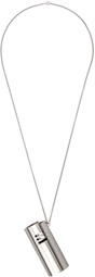 Rick Owens Silver Porterville Lighter Holder Charm Necklace