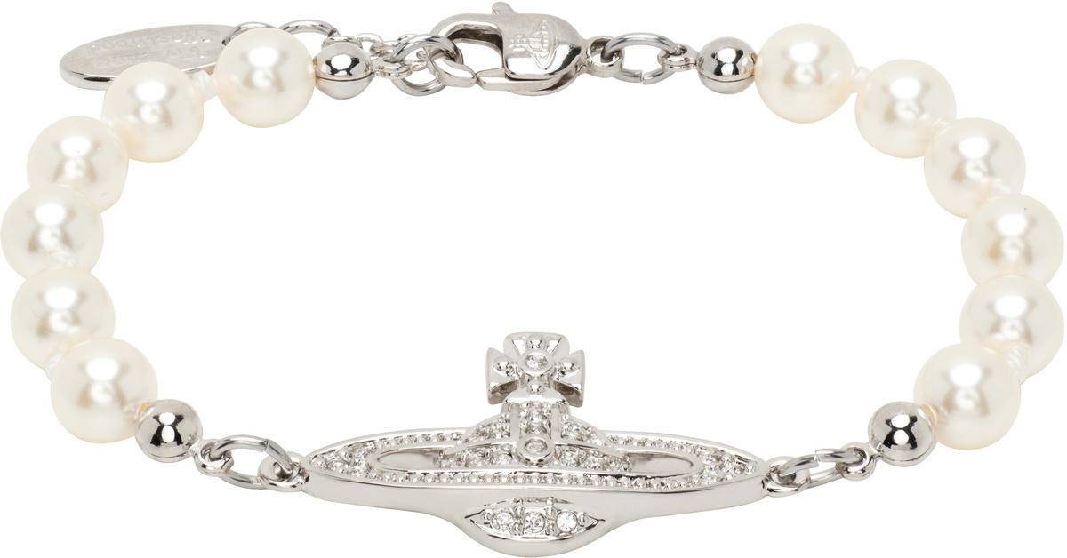 Vivienne Westwood Mini Bas Relief Pearl Bracelet Vivienne Westwood