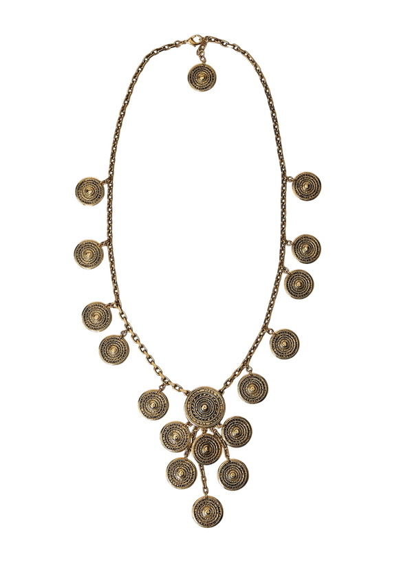 Photo: Saint Laurent Metal Charm Necklace