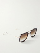 DITA - Flight.006 Aviator-Style Gold-Tone and Acetate Sunglasses