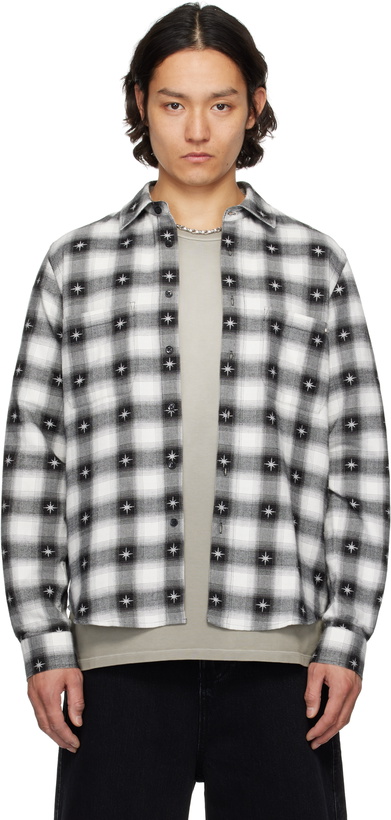 AMIRI Dip Dye Shadow Plaid Shirt Amiri