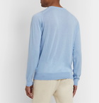 John Smedley - Slim-Fit Sea Island Cotton and Cashmere-Blend Sweater - Blue