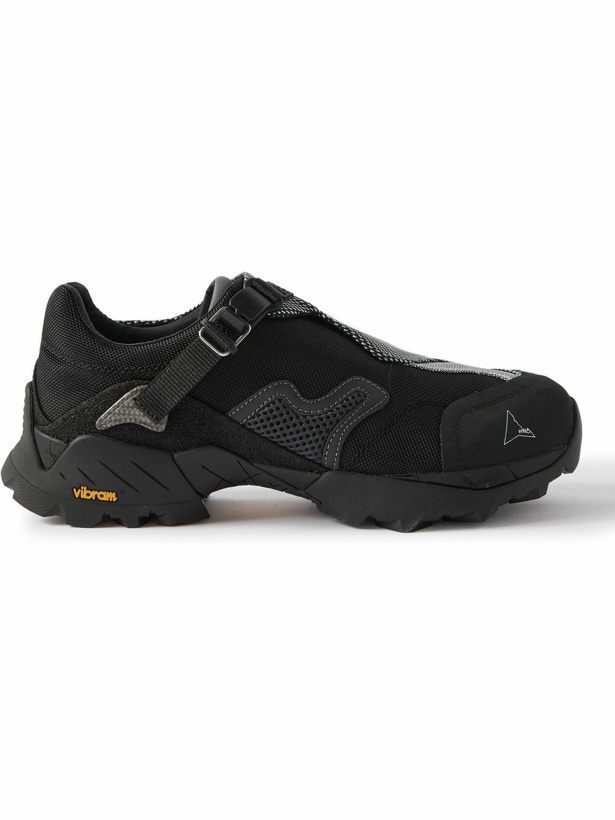 Photo: ROA - Minaar Rubber-Trimmed Canvas and Mesh Hiking Sneakers - Black