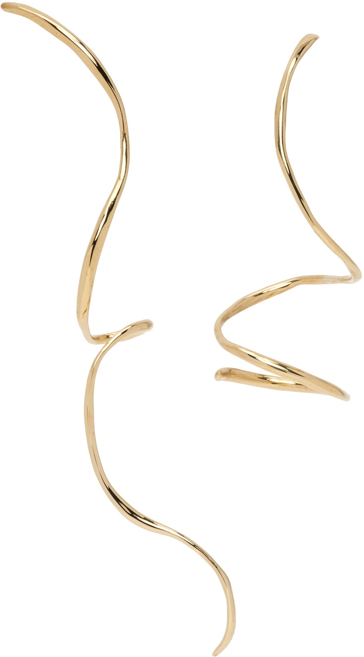 FARIS Gold Boa Earrings Faris