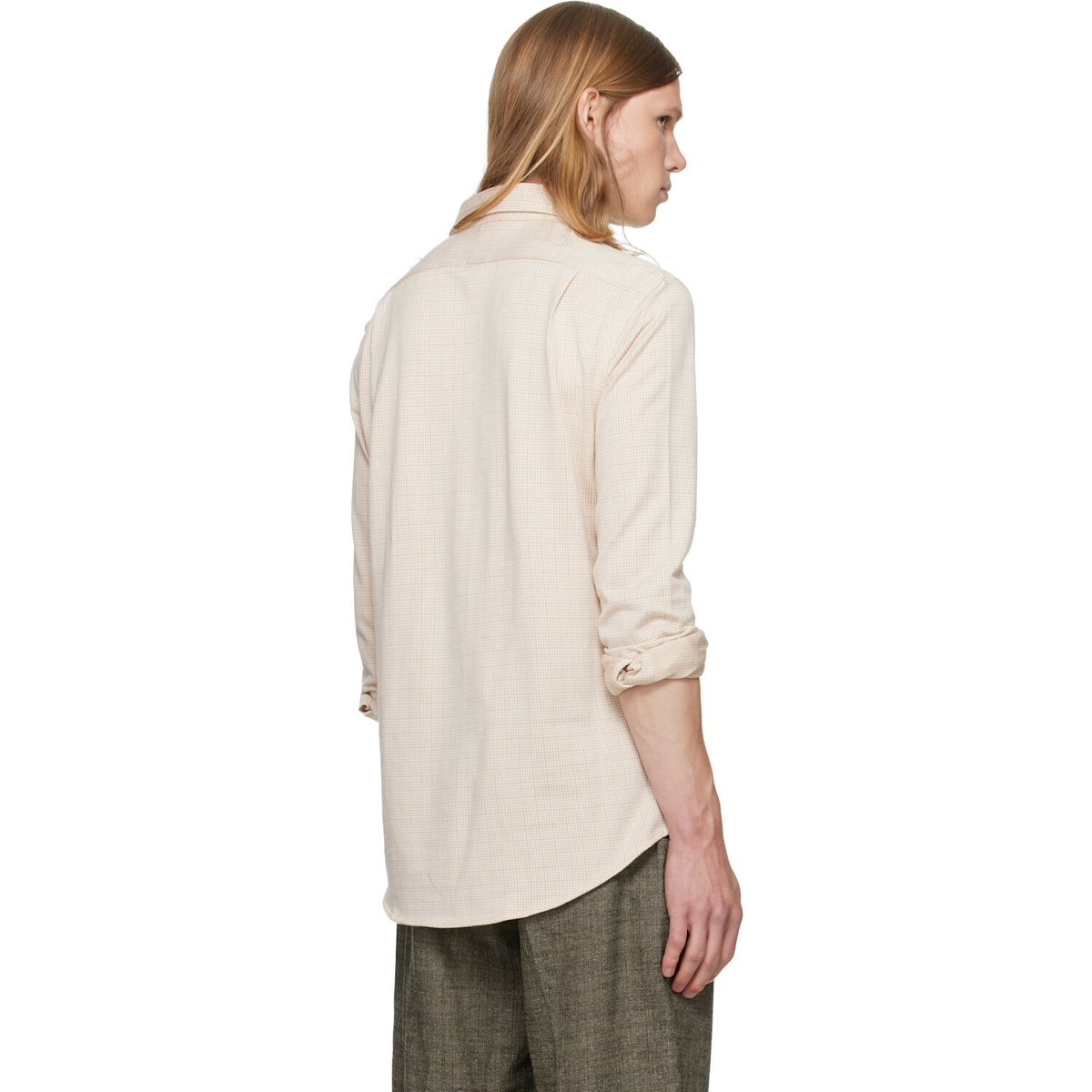 Polo Ralph Lauren Beige Jersey Knit Long Sleeve Sport Shirt