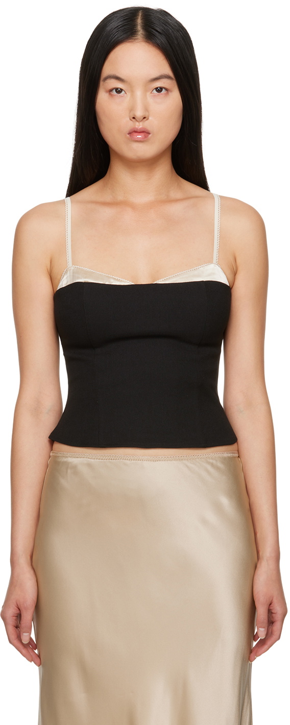 Reformation Black Melanie Tank Top Reformation