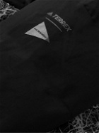 adidas Consortium - And Wander Terrex Printed Shell Hooded Down Jacket - Black