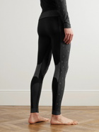 Palm Angels - Jacquard-Knit Stretch-Jersey Ski Pants - Black