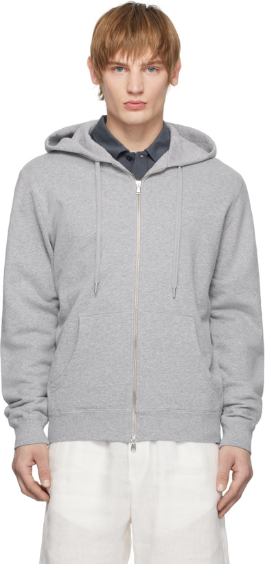 Photo: Sunspel Black Loopback Zip Hoodie