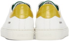 Axel Arigato White & Yellow Croc Clean 90 Triple Sneakers