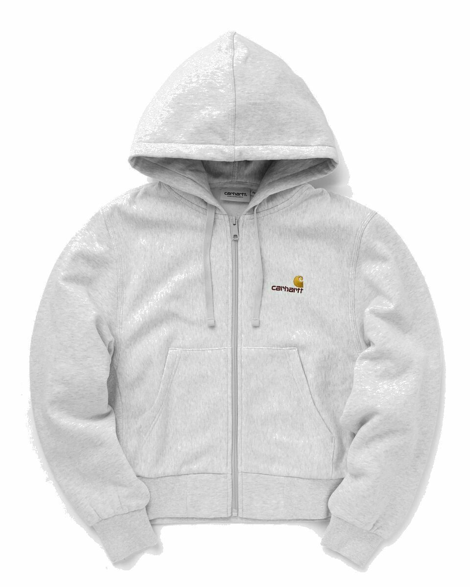 Photo: Carhartt Wip Wmns Hd American Scr. Jacket Grey - Womens - Hoodies/Zippers