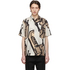 Maison Margiela White and Beige Telephone Shirt