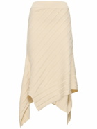 STELLA MCCARTNEY - Asymmetric Rib Knit Midi Skirt