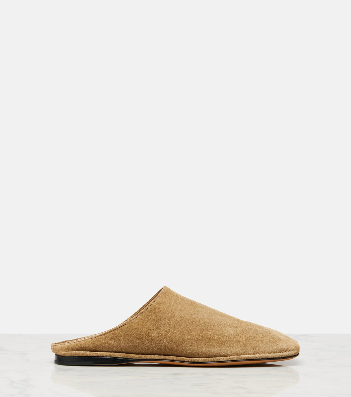 The Row Piper suede slides