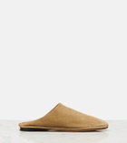 The Row Piper suede slides