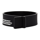 Off-White Black Thin Label Bracelet