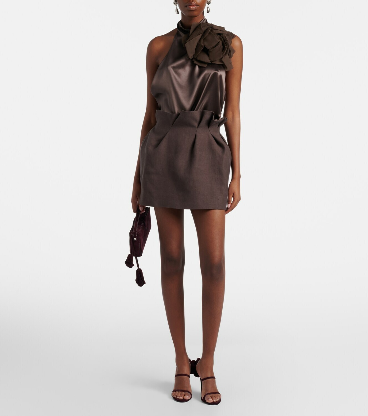Magda Butrym Linen miniskirt