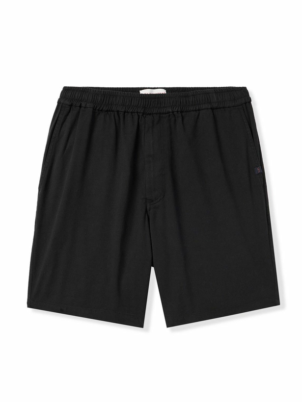 Photo: Derek Rose - Harris Straight-Leg Lyocell-Blend Shorts - Black