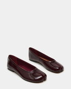 Steve Madden Calico Flats in Burgundy Patent