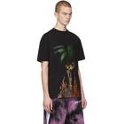 Palm Angels Black Burning Skeletons T-Shirt