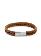 Paul Smith Braided Leather Bracelet - Brown - One Size