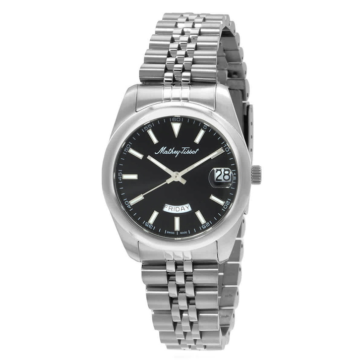 Photo: Mathey-Tissot Mathy Day-Date Quartz Black Dial Ladies Watch D510AN