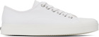 Moschino White Canvas Sneakers