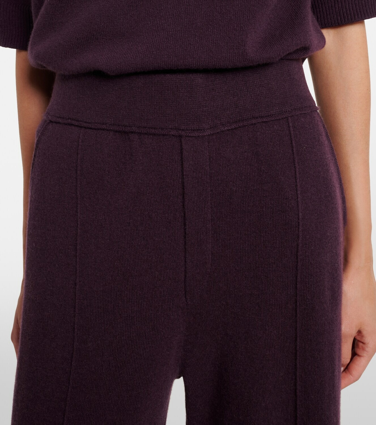 Jardin des Orangers Wool and cashmere wide-leg pants