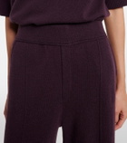 Jardin des Orangers Wool and cashmere wide-leg pants