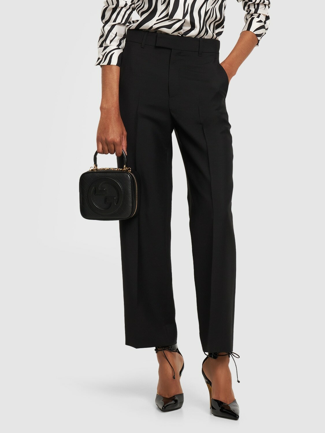 GUCCI - Blondie Leather Top Handle Bag