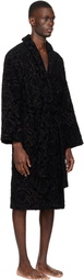 Versace Gray Barocco Bathrobe