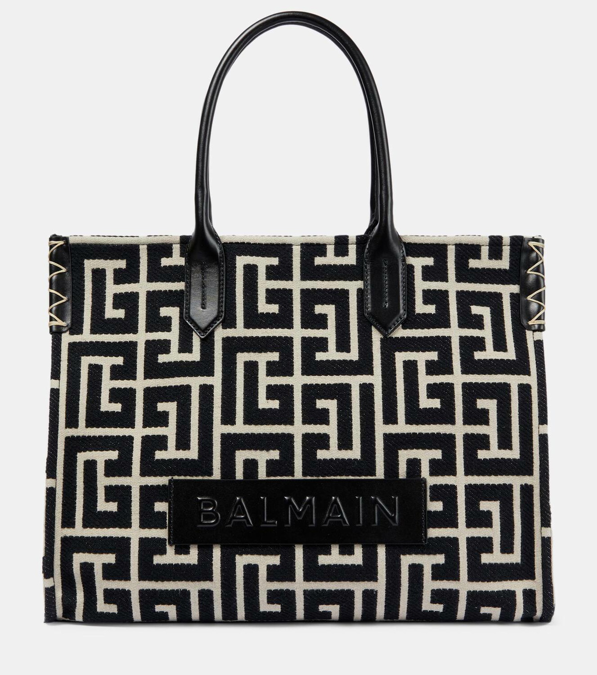 Balmain(バルマン) B-Army 42 トートバッグ Balmain B-Army 42 Canvas Tote Bag | Black | FARFETCH