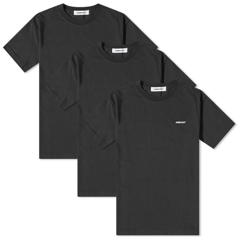 Ambush Men's 3 Pack Logo T-Shirt in Black Ambush